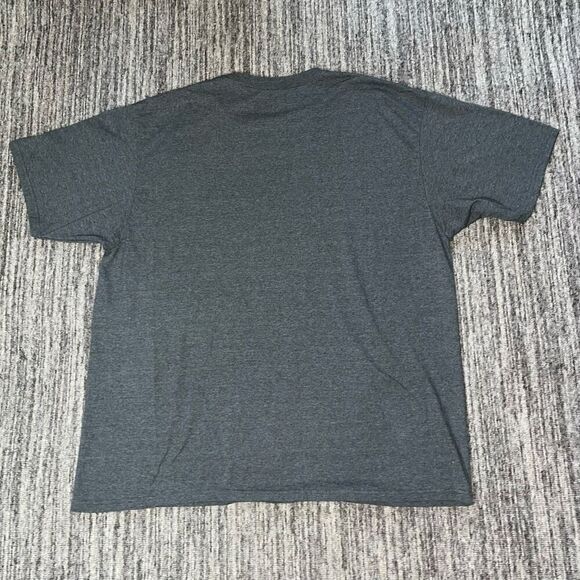 Adidas Mens 2XL Box Emblem Graphic Go To Tee T Shirt Gray Short Sleeves Crewneck - Picture 5 of 5